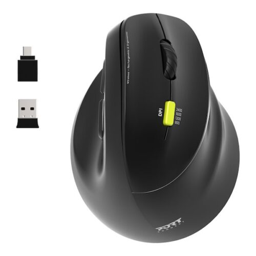 PORT DESIGNS Mouse Ergonomic Rechargeable Bluetooth Right Hand