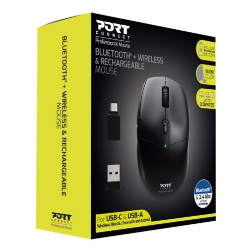 PORT DESIGNS Mouse Office Pro Rechargeable Bluetooth Combo