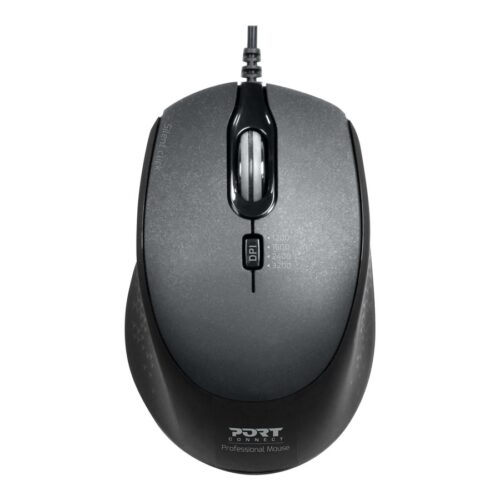 PORT DESIGNS Mouse Office Pro Silent Wired – Black
