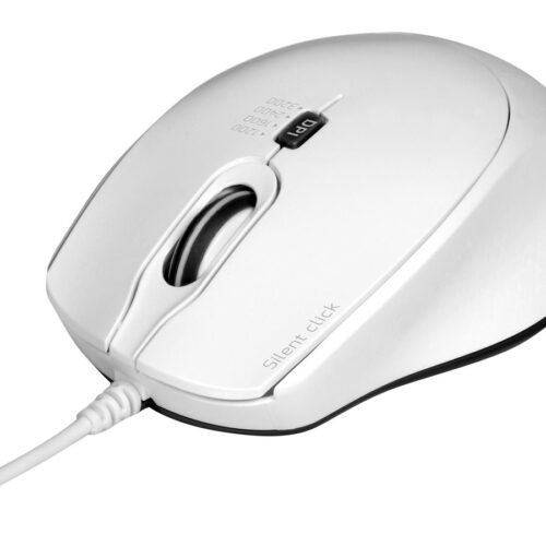 PORT DESIGNS Mouse Office Pro Silent Wired – White