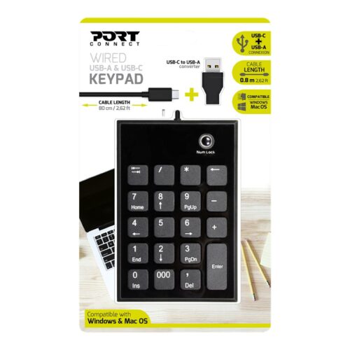 PORT DESIGNS Numeric Keypad Wired Type C