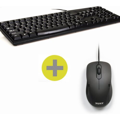 PORT DESIGNS pack keyboard + mouse BUDGET – WIRED – FR