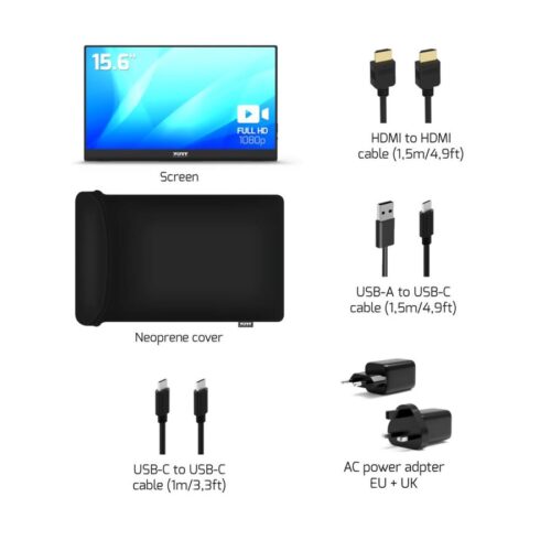 PORT DESIGNS Portable Monitor 15.6p FHD Non Touch