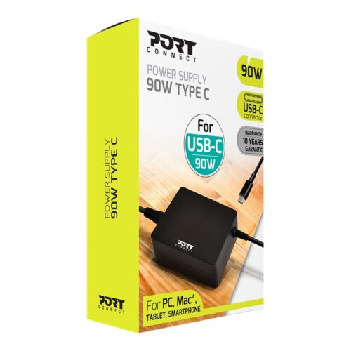 PORT DESIGNS power supply 90W – TYPE C – UK