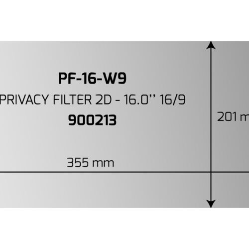 PORT DESIGNS PRIVACY FILTER 2D 16p 16/9 355×201