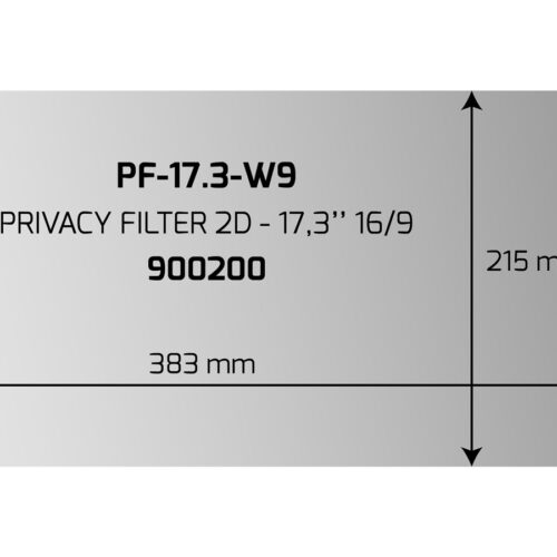PORT DESIGNS PRIVACY FILTER 2D 17.3p 16/9 383×215