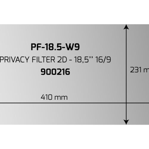 PORT DESIGNS PRIVACY FILTER 2D 18.5p 16/9 410×231