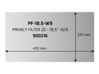 PORT DESIGNS PRIVACY FILTER 2D 18.5p 16/9 410×231