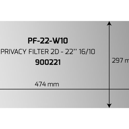 PORT DESIGNS PRIVACY FILTER 2D 22.1inch 16/10 474×297