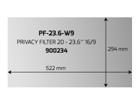 PORT DESIGNS PRIVACY FILTER 2D 23.6p 16/9 522×294