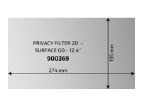 PORT DESIGNS Privacy Filter 2D Surface Go 12.4p 274×195