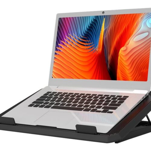 PORT DESIGNS Professional Ergonomic Cooling Notebook Stand for notebooks up to 17p Dual silent cooling fans USB-A