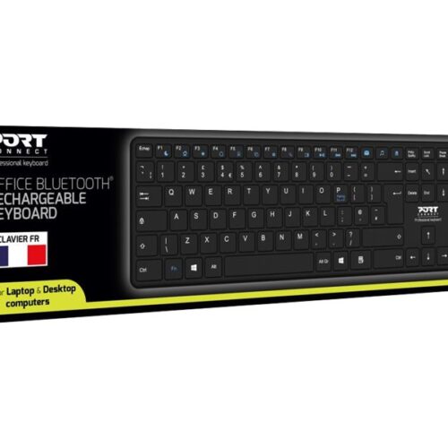 PORT DESIGNS Rechargeable Bluetooth Keyboard Ultra Slim and Elegant Design Rechargeable Battery 10meters Bluetooth range Compatible