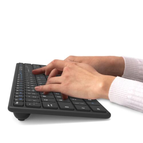 PORT DESIGNS Rechargeable Bluetooth Keyboard Ultra Slim and Elegant Design Rechargeable Battery 10meters Bluetooth range Compatible
