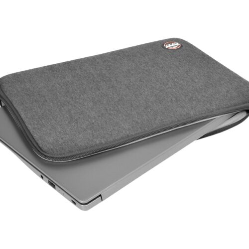 PORT DESIGNS Trendy Cotton Neoprene Laptop Sleeve 15.6p L-shaped opening for easy access Stretchy cotton neoprene material Grey