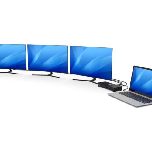 PORT DESIGNS Triple Screen Docking Station With 100W Power Dual USB-C & USB-A Connectivity Charges Laptops Up To 100W