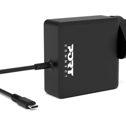 PORT DESIGNS Type C Universal Power Adapter 65W For Macbooks Notebooks Tablets Smartphones Up To 65W Type C Connector