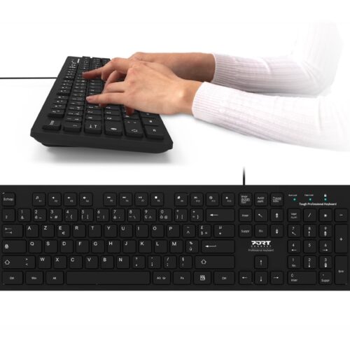 PORT DESIGNS UK Office Keyboard Tough Wired UK