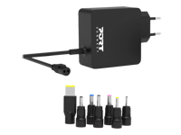 PORT DESIGNS Universal Power Adapter For Notebooks Up To 45W EU Plug 7 Universal Detachable Tips