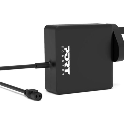 PORT DESIGNS Universal Power Adapter For Notebooks Up To 65W UK Plug 9 Universal Detachable Tips