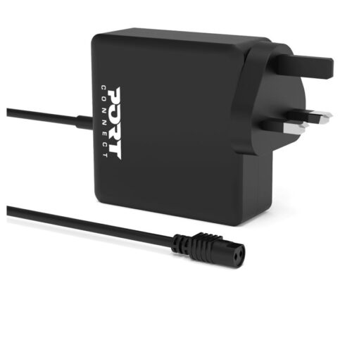 PORT DESIGNS Universal Power Adapter For Notebooks Up To 65W UK Plug 9 Universal Detachable Tips