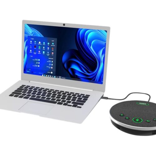 PORT DESIGNS USB Conference Speakerphone Conference Microphone + Speaker Suitable For Small & Medium Sized Rooms Up To 10 People