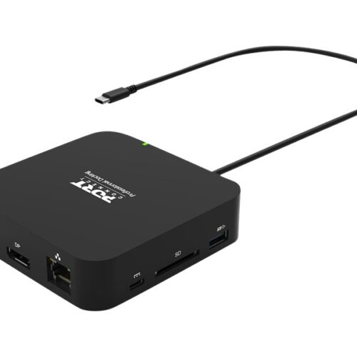 PORT DESIGNS USB Type C Travel Docking Station 2x4K Dual video display up to 4K 2x Display Port Charges laptops up to 85W
