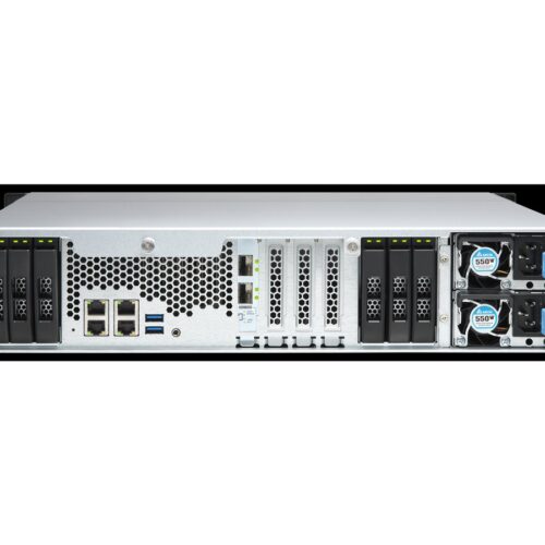 QNAP 12+6 Bay 2U NAS Intel Xeon D-1622 4cores/8threads 3.2GHz processor 32Go ECC DDR4 6×2.5p 12×3.5p SATA