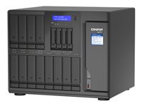 QNAP 16-Bay TurboNAS 12×3.5p HDD + 4×2.5p SSD SATA 6G Intel Xeon W-1250 6 cores 12 threads 3.3GHz 32Go DDR4 ECC RAM