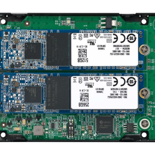 QNAP 2.5p SATA to dual M.2 2280 SATA drive adapter hardware RAID 0/1 JBOD Individual disk modes