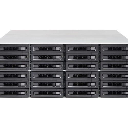 QNAP 24-Bay 4U Rackmount NAS Intel Xeon E-2236 6 cores/12 threads 3.4GHz processor 128Go ECC DDR4 24×2.5p/3.5p SATA