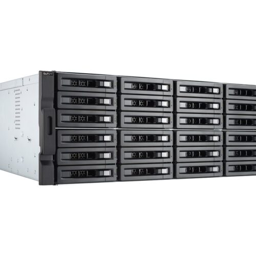QNAP 24-Bay 4U Rackmount NAS Intel Xeon E-2236 6 cores/12 threads 3.4GHz processor 128Go ECC DDR4 24×2.5p/3.5p SATA