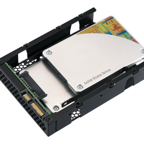 QNAP 3.5p SATA to dual 2.5p SATA drive adapter up to 9.5mm 2.5p drive height support HW RAID 0/1 JBOD Individual disk modes