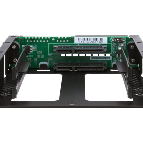 QNAP 3.5p SATA to dual 2.5p SATA drive adapter up to 9.5mm 2.5p drive height support HW RAID 0/1 JBOD Individual disk modes