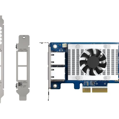 QNAP Dual-port 10GBASE-T 10GbE network expansion card Intel X710 PCIe Gen3x4