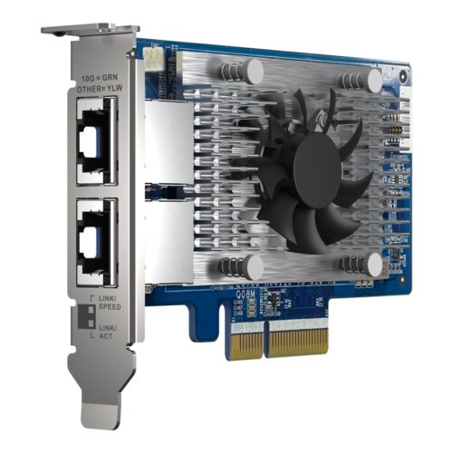 QNAP Dual-port 10GBASE-T 10GbE network expansion card Intel X710 PCIe Gen3x4