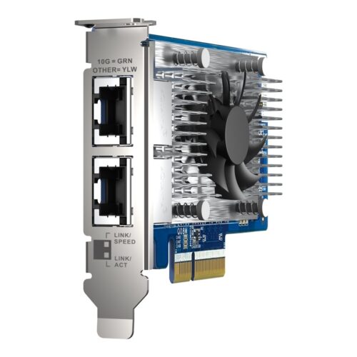 QNAP Dual-port 10GBASE-T 10GbE network expansion card Intel X710 PCIe Gen3x4
