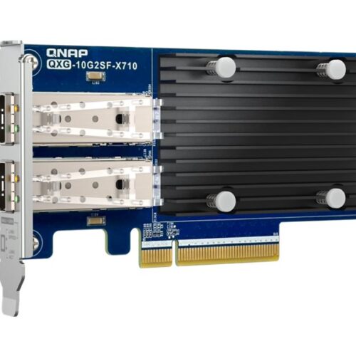 QNAP Dual-port SFP+ 10GbE network expansion card low-profile form factor PCIe Gen3 x8