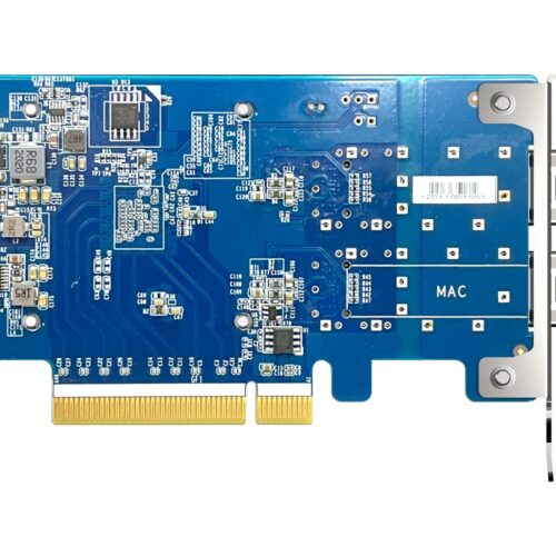 QNAP Dual-port SFP28 25GbE network expansion card low-profile form factor PCIe Gen4 x8