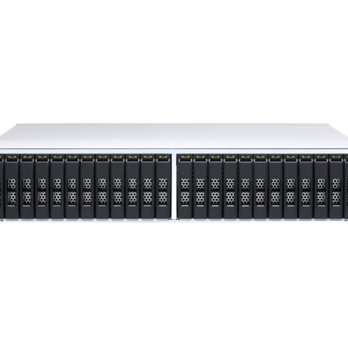 QNAP ES2486dc-2142IT-96G 24-Bay Enterprise ZFS NAS SAS 12G/6G Xeon D-2142IT 96Go RAM 7-LAN 4 SFP+ 3 RJ45 for Each Controller