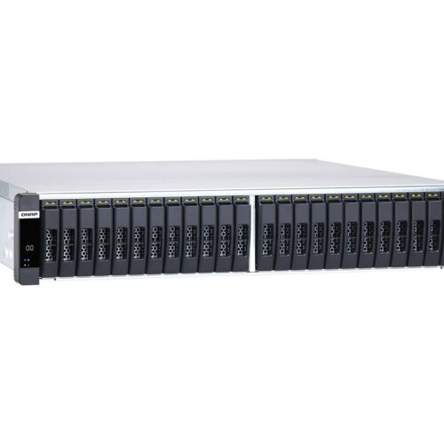 QNAP ES2486dc-2142IT-96G 24-Bay Enterprise ZFS NAS SAS 12G/6G Xeon D-2142IT 96Go RAM 7-LAN 4 SFP+ 3 RJ45 for Each Controller