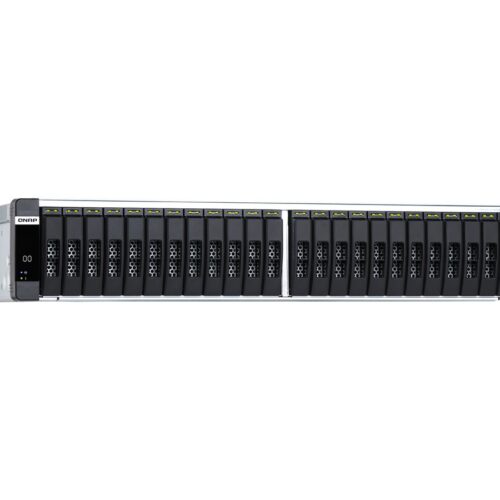 QNAP ES2486dc-2142IT-96G 24-Bay Enterprise ZFS NAS SAS 12G/6G Xeon D-2142IT 96Go RAM 7-LAN 4 SFP+ 3 RJ45 for Each Controller