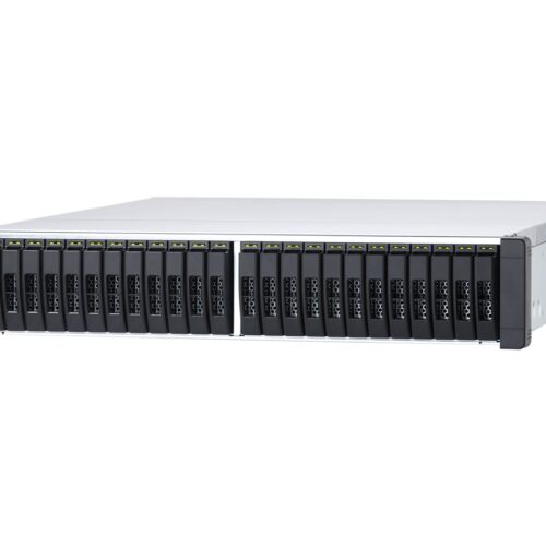 QNAP ES2486dc-2142IT-96G 24-Bay Enterprise ZFS NAS SAS 12G/6G Xeon D-2142IT 96Go RAM 7-LAN 4 SFP+ 3 RJ45 for Each Controller