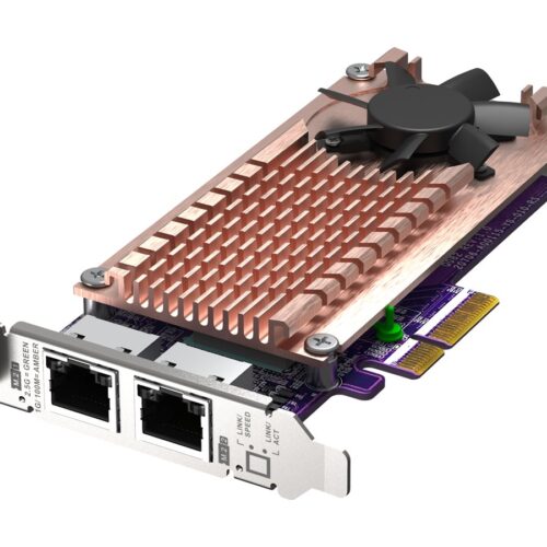 QNAP QM2 series Card 2xPCIe 2280 M.2 SSD slots PCIe Gen3x4 2xIntel I225LM 2.5GbE NBASE-T port