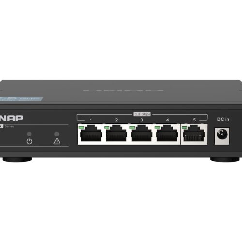 QNAP QSW-1105-5T 5 port 2.5Gbps auto negotiation 2.5G/1G/100M unmanaged switch
