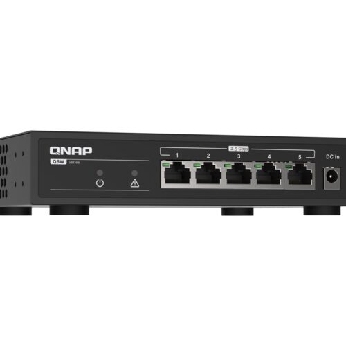 QNAP QSW-1105-5T 5 port 2.5Gbps auto negotiation 2.5G/1G/100M unmanaged switch