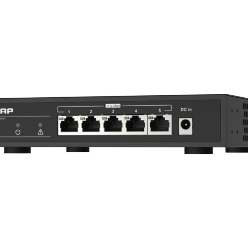 QNAP QSW-1105-5T 5 port 2.5Gbps auto negotiation 2.5G/1G/100M unmanaged switch
