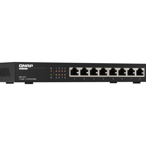 QNAP QSW-1108-8T 8 port 2.5Gbps auto negotiation 2.5G/1G/100M unmanaged switch
