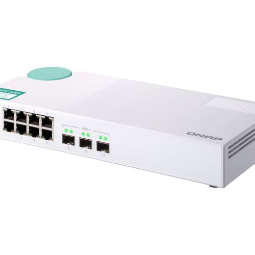 QNAP QSW-308S Eight 1GbE NBASE-T Ports Three 10GbE SFP+ Unmanage Switch