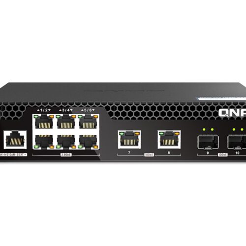 QNAP QSW-M2106R-2S2T 6port 2.5Gbps 2 ports 10GbE SFP+ 2 ports 10GbE RJ45